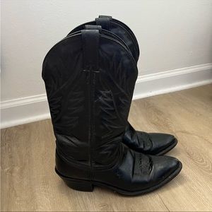 Black cowboy boots